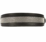 Trixie Kakla siksna Active Comfort collar with rhine stones, L 50–58 cm/40 mm, black