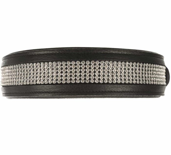 Trixie Kakla siksna Active Comfort collar with rhine stones, L 50–58 cm/40 mm, black — изображение 1