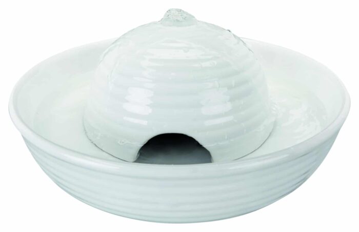 Trixie Automātiskā dzirdne dzīvniekiem Vital Flow Mini drinking fountain, ceramic, 0.8 l/ø 24 × 10 cm, white — изображение 1