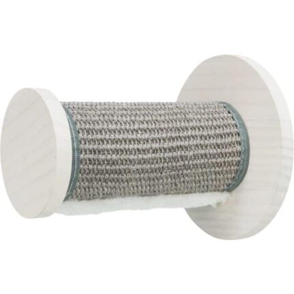 Trixie Nagu asināšanas stabs Climbing step for wall, sisal/pine wood, ø 18 × 22 cm, white/grey