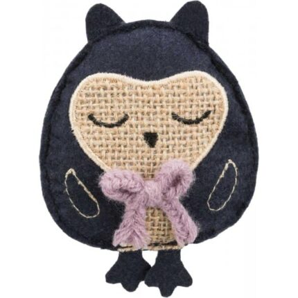 Trixie Rotaļlieta kaķiem Owl, fabric, catnip, 11 cm