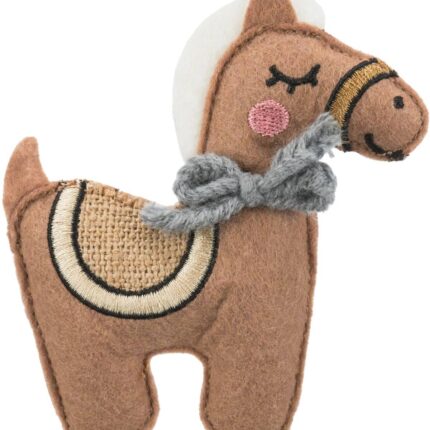 Trixie Rotaļlieta kaķiem Horse, fabric, catnip, 10 cm