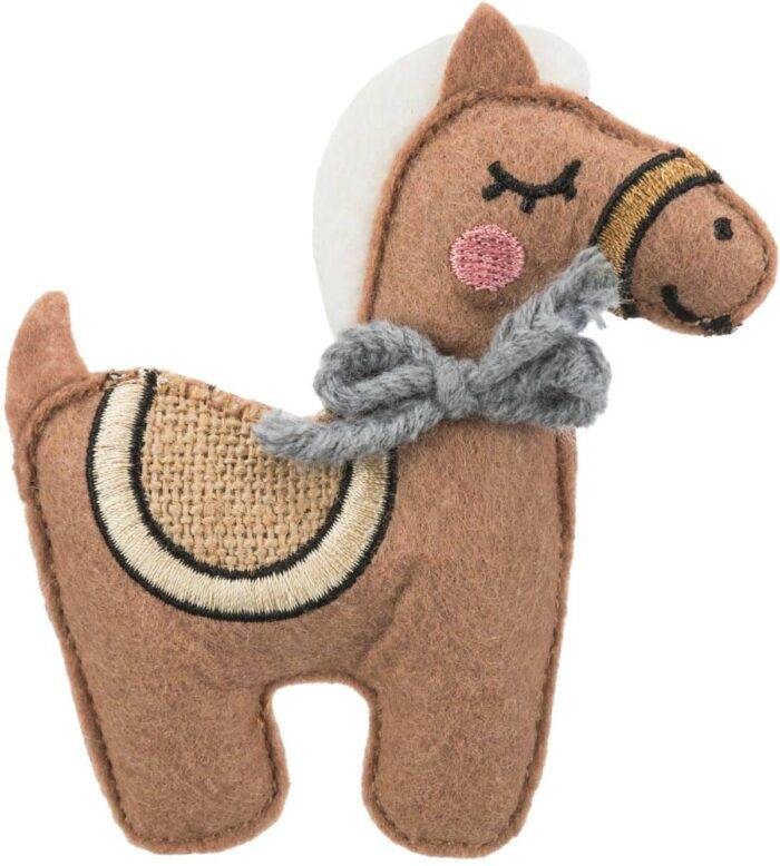 Trixie Rotaļlieta kaķiem Horse, fabric, catnip, 10 cm — изображение 1