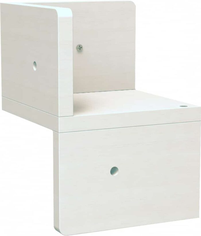 Trixie Pie sienas stiprinājums nagu asināšanas stabiem Wall element 3, climbing landscape, corner, 16 × 21 × 16 cm, white — изображение 1