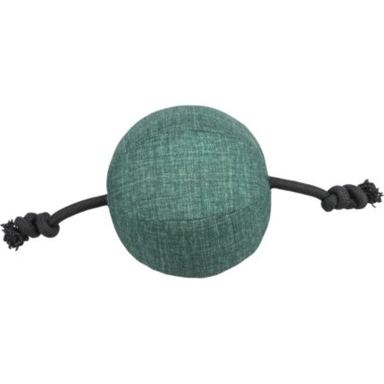 Trixie Rotaļlieta suņiem CityStyle ball with rope, fabric/rope, recycled, ø 14 × 34 cm