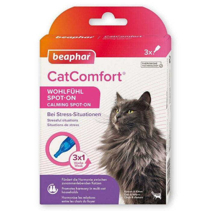 Beaphar Nomierinošs l­īdzeklis kaķiem - CATCOMFORT SPOT ON 3X0,55ML - Image 1