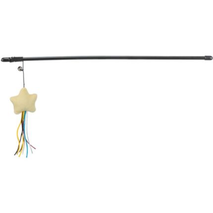 Trixie Rotaļlieta kaķiem Playing rod star, plastic/plush, catnip, 46 cm