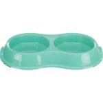 Trixie Bļoda dzīvniekiem, plastmasa Double bowl, light-weight version, 2 × 0.2 l/ø 11 cm/26 × 4 × 14 cm — изображение 2