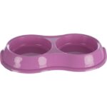Trixie Bļoda dzīvniekiem, plastmasa Double bowl, light-weight version, 2 × 0.2 l/ø 11 cm/26 × 4 × 14 cm — изображение 4