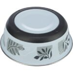 Trixie Bļoda dzīvniekiem, metāls Bowl, sainless steel/ plastic/ rubber 0.8 l/17cm blue/grey - Image 2