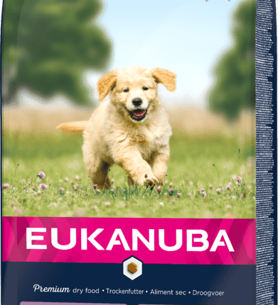 Eukanuba Sausā barība kucēniem Puppy and Junior, LARGE, Lamb and Rice, 12 kg