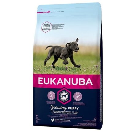 Eukanuba Sausa barība kucēniem Puppy Large Breed Chicken, 2 kg