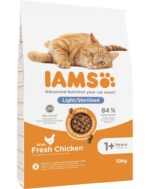 IAMS Sausā barība kaķiem CAT ADULT STERILIZED CHICKEN, 10 kg