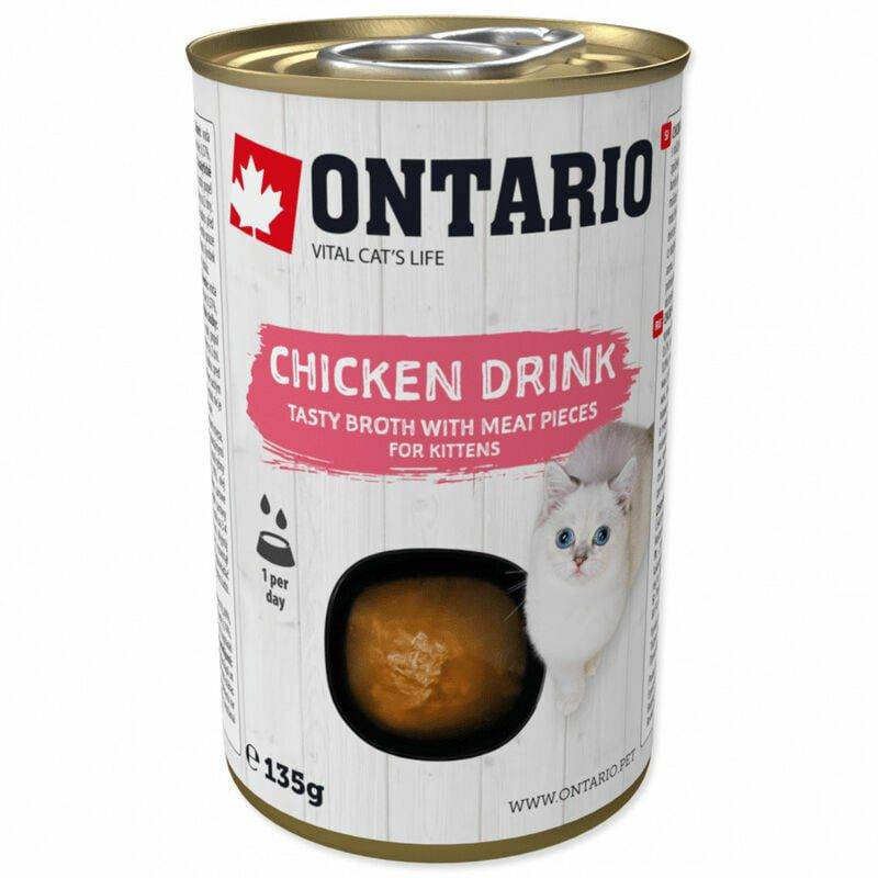 ontario-cat-kitten-chicken-drink-135-g.spm.1574400-h1 Ontario Drink Kitten Chicken papildu barība kaķēniem, 135 g - Image 1