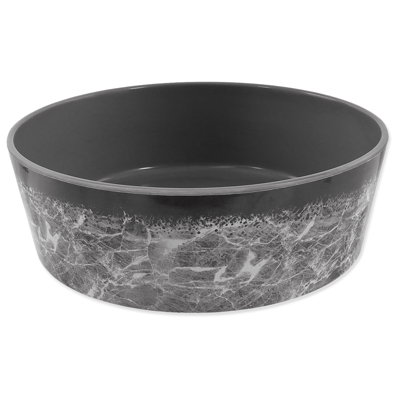 Bowl Dog Fantasy melamine marble grey  20cm 1,3l