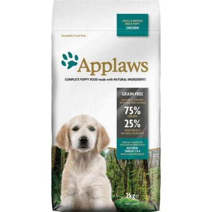 Applaws Dog Puppy Small & Medium Chicken 2 kg - barība suņiem