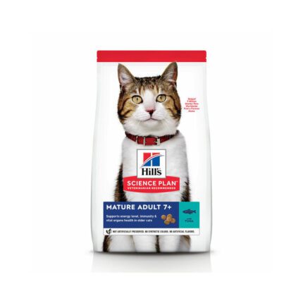 Hills Science Plan Cat Mature Adult 7+ with tuna 1.5kg barība kaķiem