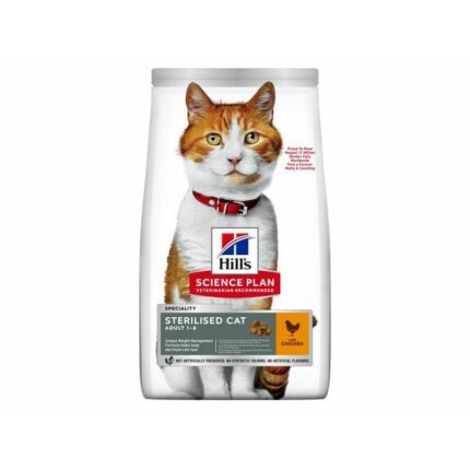 Hills Science Plan Cat Sterilised Adult with chicken 3 kg barība kaķiem