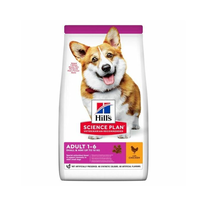 Hills Science Plan Dog Adult Small & Mini with chicken 6kg barība suņiem - Image 1
