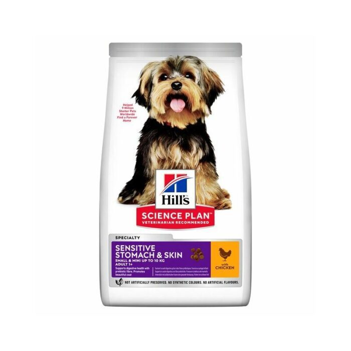 Hills Science Plan Dog Sensitive Stomach & Skin Small & Mini Adult 6 kg - barība suņiem - Image 1
