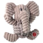 Dog Fantasy Toy Safari squeaking elephant with knot 18 cm – rotaļlieta suņiem