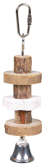 Trixie Rotaļlieta papagaiļiem : Gnawing wood with lava stone, 16 cm - Image 2