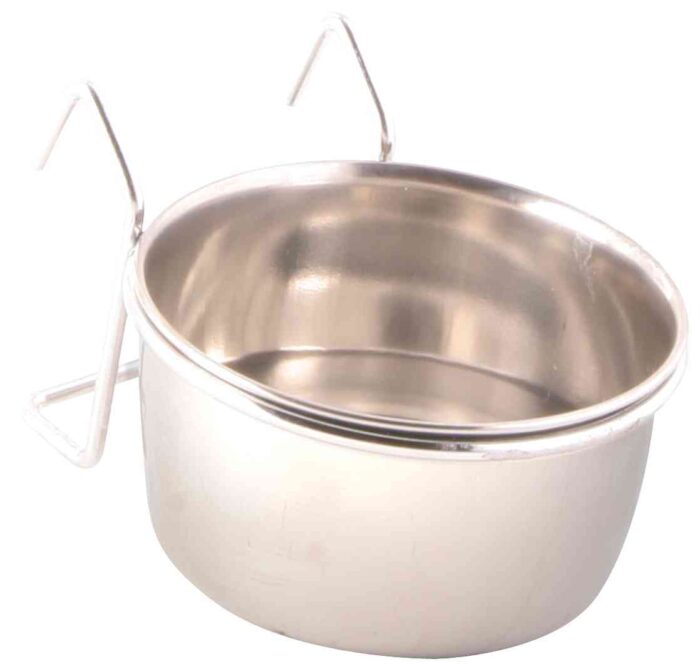 Trixie Bļoda putniem :, nerūsējošā tērauda bļoda ar turētāju, 150ml, 7cm — изображение 2