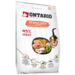 Ontario Sausā barība kaķiem Cat Sterilised Salmon, 2 kg