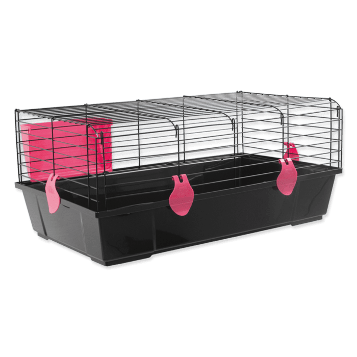 Placek Būris : Cage Matej black, accessories red, 80*46*35cm - Image 1