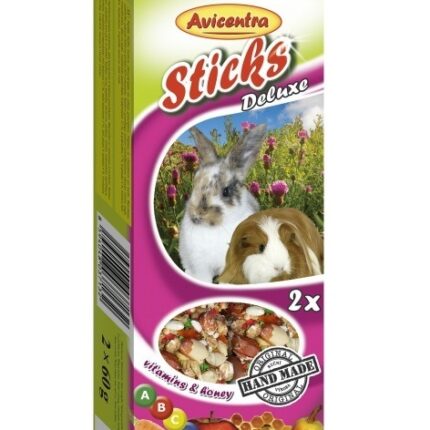 Avicentra Papildbarība grauzējiem – Sticks honey for big rodents, 2x60g