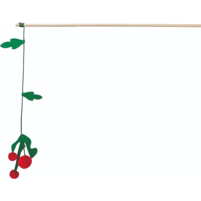 Trixie Ziemassvētku rotaļlieta kaķiem – Xmas playing rod mistletoe, wood, 48 cm — изображение 1