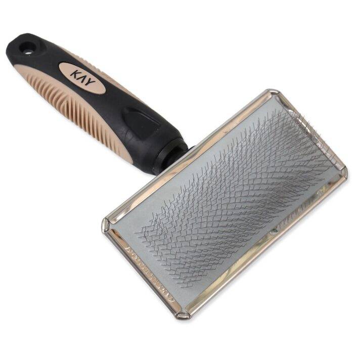 KAY Brush  wire bristles with plastic handle M – ķemme dzīvniekiem - Image 1