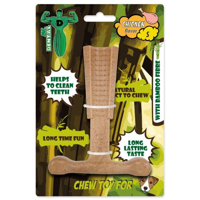 Mr. Dental chewing toy bambone hammer chicken S – rotaļlieta suniem - Image 1