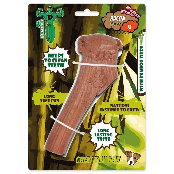 Mr. Dental chewing toy bambone horns bacon M - Image 1