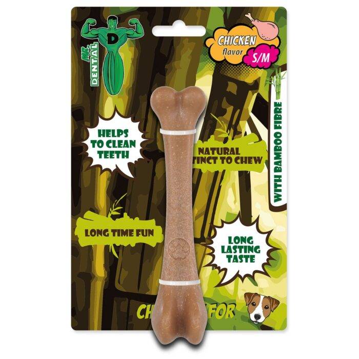 Mr. Dental chewing toy bambone bone chicken  S/M — изображение 1