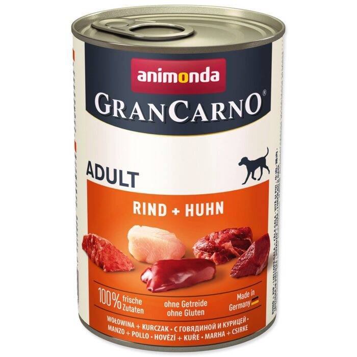 Animonda Gran Carno Adult Beef and Chicken 400g – konservi suņiem — изображение 1