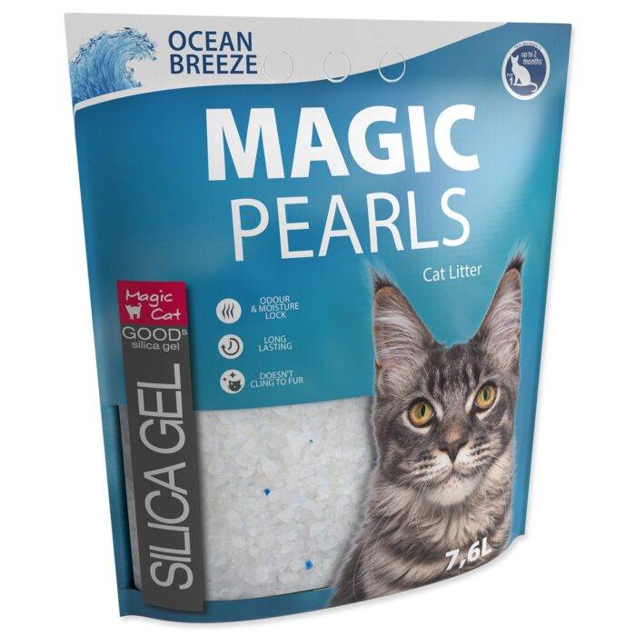 Magic Pearls Silikona smiltis kaķu tualetei Ocean Breeze 7.6 L - Image 2