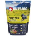 Ontario Sausā barība kucēniem Dog Puppy Mini Lamb and Rice, 0.75kg - Image 2