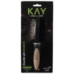 KAY Brush  double sided with nylon / wire tips bristle S – ķemme dzīvniekiem - Image 2