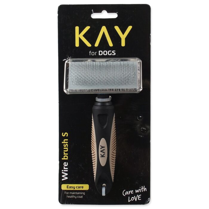 KAY Brush  wire bristles with plastic handle S – ķemme dzīvniekiem - Image 2