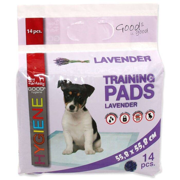 Dog Fantasy Training pads Lavender 55,8x55,8cm 14ks – absorbējošie paladziņi - Image 2