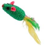 Magic Cat rotaļu pele kokvilnas ar spalvu, 6 cm - Image 3