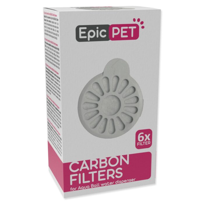 Plaček Filtru komplekts Cat Epic Pet Carbon filters for Aqua Ball water dispenser 6gab. — изображение 5