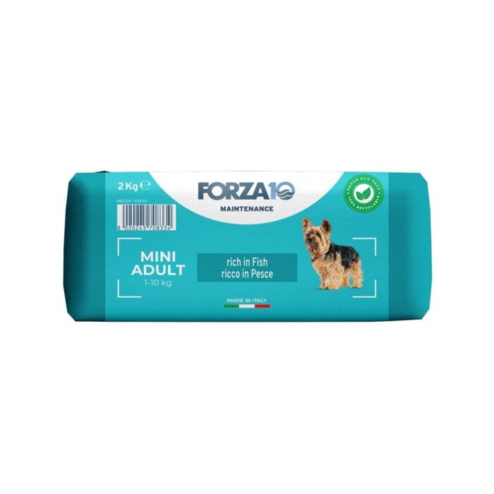 Forza10 Maintenance Mini Adult  sausā barība pieaugušiem mazo šķirņu suņiem ar zivi, 2kg - Image 3