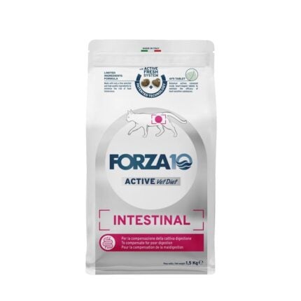 Forza10 Intestinal Active сухой корм для взрослых кошек с желудочно-кишечными расстройствами, 1,5 кг