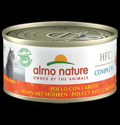 Almo Nature HFC COMPLETE vista ar burkāniem, 70g