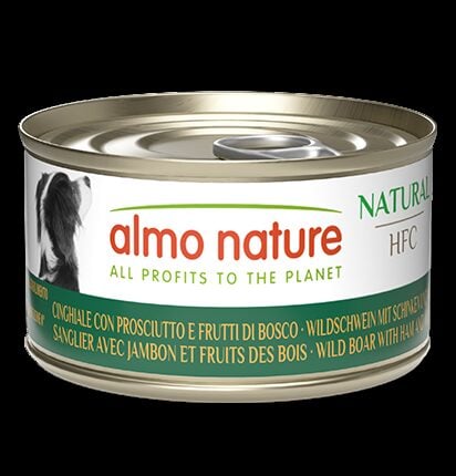 Almo Nature HFC NATURAL Mežacūka ar Šķinķi un Meža Ogām, 95g