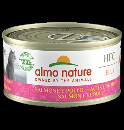 Almo Nature HFC JELLY lasis un vista želejā, 70g