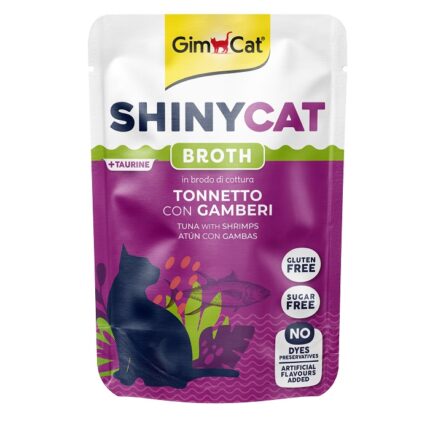 Gimborn SHINYCAT Pouch Tuna with Shrimps - konservēta barība kaķiem, 70g