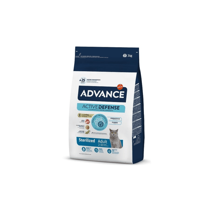Advance Cat Sterilized Turkey 3 kg - для стерилизованных кошек (индюшка) — изображение 1